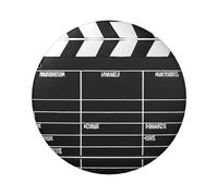 Distintivo rotondo nero classico del film - Design in latta resistente con stampa su un solo lato, perfetto per regali personalizzati e decorazione di abbigliamento, Misura unica