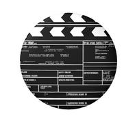 Distintivo rotondo nero classico del film - Design in latta resistente con stampa su un solo lato, perfetto per regali personalizzati e decorazione di abbigliamento, Misura unica