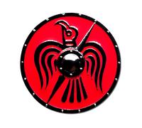Distintivo spilla corvo di Odino smalto peltro grande spilla scudo spilla bav...