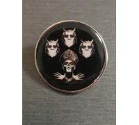 Distintivo spilla GHOST BAND Papa Square Hammer Dance Macabro Ghouls nuovo di...