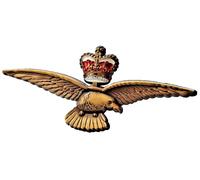 Distintivo spilla RAF Pilot Wings Eagle and Crown - licenza MOD