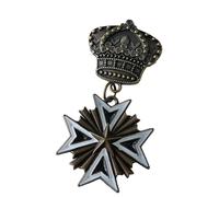 Distintivo storico marziale con artigianato dettagliato intagliato modello emblemi a stella per collezionisti e appassionati, collezione storica, One Size, come descritto