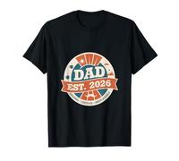 Distintivo Vintage Dad EST 2026 First Time Dad Maglietta