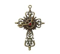 Distinto accessorio Steampunk ornato con due indossare | Formato spilla e fermaglio per capelli, ingranaggi a strati con scorrimento ornamentale, un unico accessorio per due usi