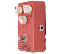 Distortion Pedal Effetto Chitarra Rosso Scuro, Metallico, True Bypass, Design Compatto - Continuità Perfetta, Vernice Classica, Indicato per Rock Classico