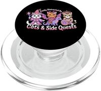 Distratto da gatti e missioni secondarie Cat Hero Dragon Princess PopSockets PopGrip per MagSafe