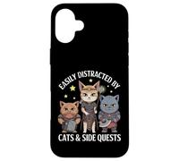 Distratto da Gatti e missioni secondarie Elfo Orco Nano Cat Heroes Custodia per iPhone 16 Plus