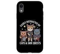 Distratto da Gatti e missioni secondarie Elfo Orco Nano Cat Heroes Custodia per iPhone XR