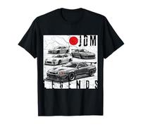 Distress JDM Legends Race Cars Bandiera Giapponese Made in Japan Maglietta