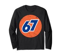 Distressed 67 Six Seven Internet Meme Gamer - Grafica Umoristica Maglia a Manica