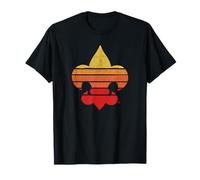 Distressed Fleur-De-Lis Retro 80's / 90's Scouting America Maglietta