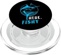 Distressed Here, Fishy Marlin Vintage Fishing Illustration PopSockets PopGrip per MagSafe