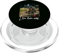 Distressed I Live Here Now BEAVER Baseball Carino Animale PopSockets PopGrip per MagSafe