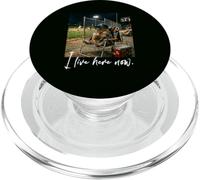 Distressed I Live Here Now CAPYBARA Baseball Carino Animale PopSockets PopGrip per MagSafe