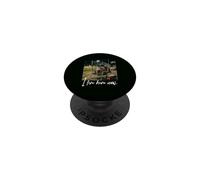 Distressed I Live Here Now OTTER Baseball Carino Animale PopSockets PopGrip Adesivo