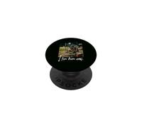 Distressed I Live Here Now SLOTH Baseball animale carino PopSockets PopGrip Adesivo