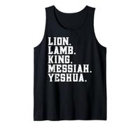 Distressed Lion lam King Messiah Yeshua Christian Bible Canotta