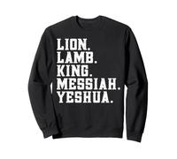 Distressed Lion lam King Messiah Yeshua Christian Bible Felpa