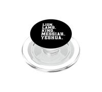 Distressed Lion Lam King Messiah Yeshua Christian Bible PopSockets PopGrip per MagSafe