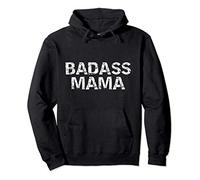 Distressed Mother's Day Gift for Badass Women Badass Mama Felpa con Cappuccio
