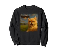 Distressed Persian Cat UFO Selfie with Invasion Alien Pet Felpa