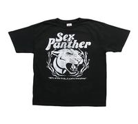 Distressed Sex Panther Image O-Neck 100% Cotton Short Sleeve Unisex T-Shirt XL