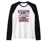 Distressed Take Me out To The Ball, Partita di Baseball retrò Maglia con Maniche Raglan