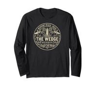 Distressed The Wedge Newport Beach Surf SoCal Wave Maglia a Manica