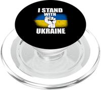 Distressed Ucraina Bandiera I Stand Con Ucraina Sostenere Pace PopSockets PopGrip per MagSafe