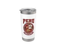Distressed Vintage Perù Emblema Machu Picchu Ande Est Bicchiere termico in acciaio inox doppia parete