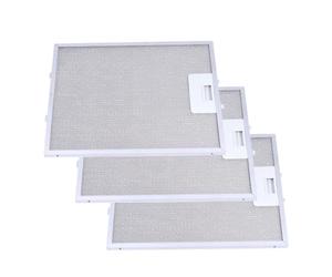 Distri+ - Set di 3 filtri in metallo antigrasso per cappa compatibile con AEG, Electrolux, Whirlpool... 4055101671, 50253565001, GF01QB... Dimensioni: 231 x 276 mm