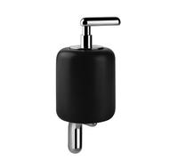 Distributeur de savon mural Gessi Goccia en noir GRES, 38014147, 38014147, Colorazione: Cromo spazzolato