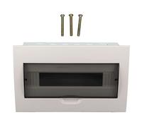 Distribution Protection Box 15 Way, Waterproof Circuit Breaker Box with Transparent PC Shell, Stainless Steel DIN Rail Mount for Indoor Outdoor Use