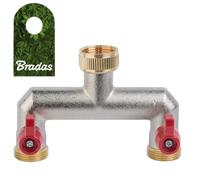 Distributore a 2 vie con rubinetti di intercettazione per valvole di scarico ...