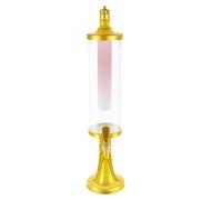 Distributore a torre di birra da 3 l, con illuminazione LED che cambia colore e colonna di ghiaccio, dispenser di bevande per feste e bar, mantiene le bevande fredde, botte di birra trasparente per la