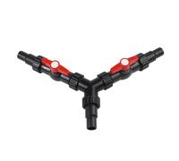 Distributore a Y a tre vie per tubo da giardino, divisore del flusso d'acqua in ABS per pompe e canalizzazioni, adattatore idraulico a prova di perdite con per una facile installazione (CST-01F)
