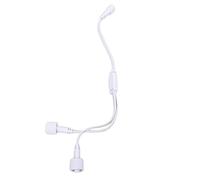 Distributore a Y per luci esterne permanenti, cavo di prolunga a forma di Y in PVC da 1 maschio a 2 femmine adatto per luci a 3 pin H705A H705B H705C