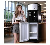Distributore Acqua A Colonna Per Casa E Ufficio,105 X 31 X 31 Cm | Erogatore Acqua Calda E Fredda Moderno,3 Impostazioni Di Temperatura,purificatore Acqua Scuole(Mains Fed Unit)