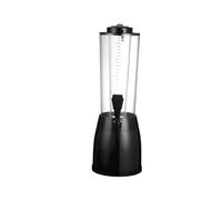 distributore acqua Dispenser for bevande da 2,5 litri, perfetto for le feste, da utilizzare come distributore di alcol, acqua, limonata e altra torre di birra for le feste. bevande(Svart)