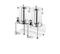 distributore acqua Dispenser for bevande Dispenser for bevande calde e fredde con contenitore for il ghiaccio e vaschette raccogligocce in acciaio inossidabile for buffet di feste bevande(16L)