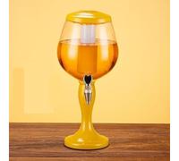 distributore acqua Distributore di birra Distributori di bevande for birra da 3 litri con tubo di ghiaccio Torre Mimosa Margarita con rubinetto for giochi, feste, bar caraffa(Geel)