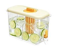 Distributore Acqua Frigorifero | Contenitore Bevande Trasparente Antigoccia da 4 L - Distributore di succo e caraffa per tè ghiacciato da frigorifero | Per Casa Cucina Picnic Campeggio Ufficio Ristora