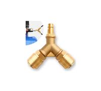 Distributore ad innesto rapido tubo aria in ottone Innesti da 1/4 di pollice Attacco aria compressa NW 7.2 Distributore aria compressa con attacchi a 2 vie Utensili ad aria compressa Distributore aria