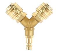 Distributore Aria Compressa, 2 Vie Raccordi Rapidi Aria Compressa, NW 7.2 1/4 AG Distributore Aria Compressa Ottone Raccordo Aria Compressa Innesto Rapido Aria Compressa