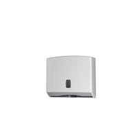 Distributore asciugamani piegati C/Z/M Basica - 25x9,2x22 cm - bianco/grigio - M
