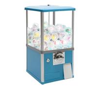 Distributore automatico a gettoni con 200 palline e 100 gettoni, dispenser di caramelle da banco con chiavi, dispenser per capsule per negozi al dettaglio nero (blu)