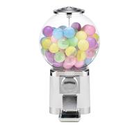 Distributore automatico a gettoni, dispenser di caramelle da banco da 50 mm con chiavi, include 200 palline e 100 gettoni per negozi al dettaglio e parchi di divertimento