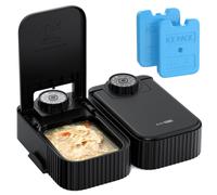 DISTRIBUTORE AUTOMATICO CIBO GATTI UMIDO E CROCCHETTE CON TIMER DISPENSER GATTO