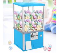 Distributore Automatico di Capsule, Distributore di Caramelle Gommose a Gettoni con 130 Capsule di Bambole dei Cartoni Animati, Dimensione Pallina 45-55mm, Capacità di Carico 7kg blue M