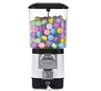 Distributore automatico di caramelle a funzionamento della moneta con 200 capsule e 100 gettoni, distributore di gomma compatto per la sala giochi per bambini, caffè, negozio, facile funzionamento man